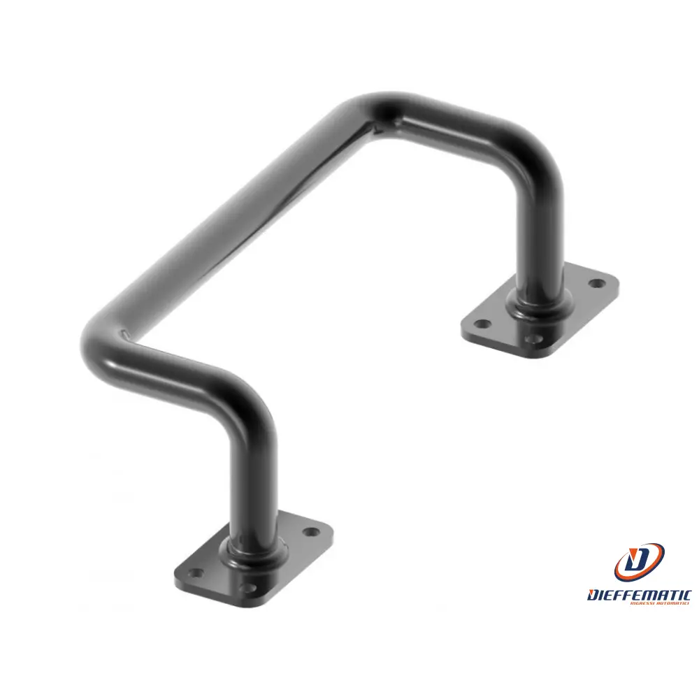 Maniglia Flangiata 4 Curve D.14 L.180 Nera Fac Vb1226.B14.V Automazione Garanzia