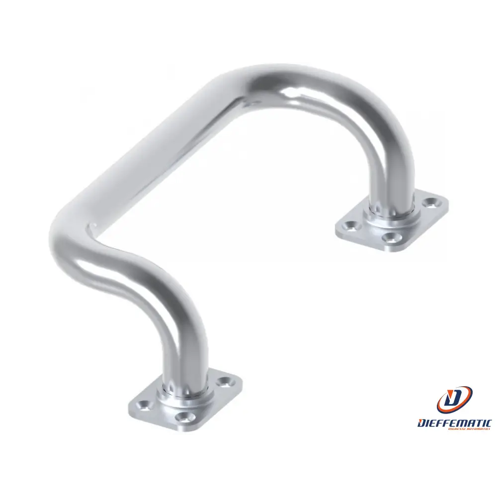 Maniglia Flangiata 4 Curve D.20 Nera Fac 572 Vb1206.020.V Automazione Originale