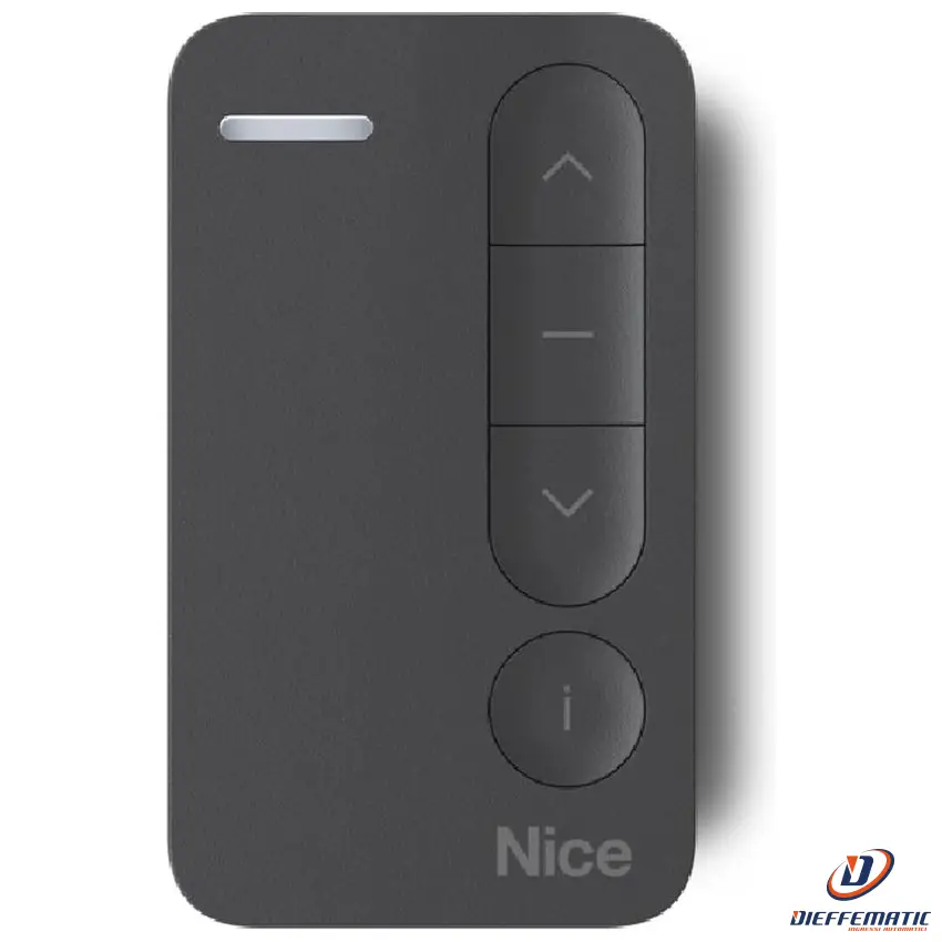 Mini-Trasmettitore Bidirezionale Monocanale Nero Nice Minidomì 1 Minidomi1B