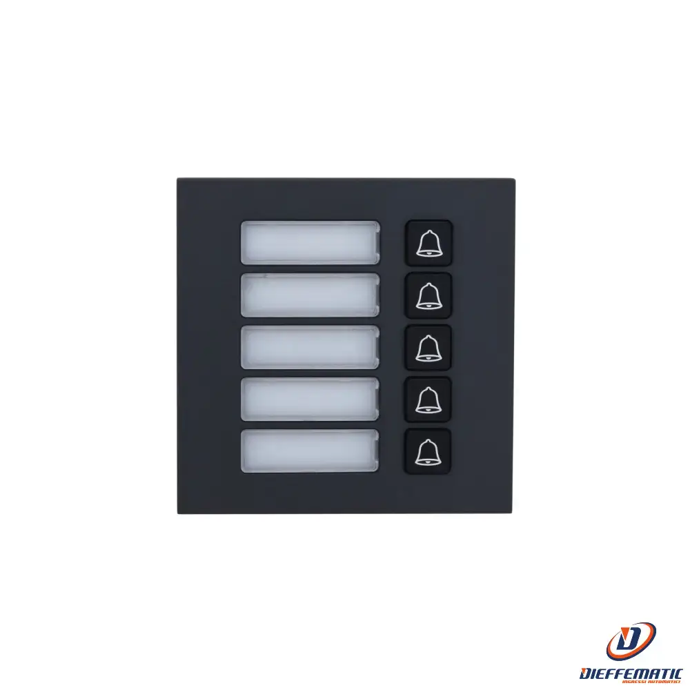 Modulo 5 Tasti Meccanici Per Vto4202F(Fb)-P-S2 Dahua Vto4202Fb-Mb5 Sorveglianza