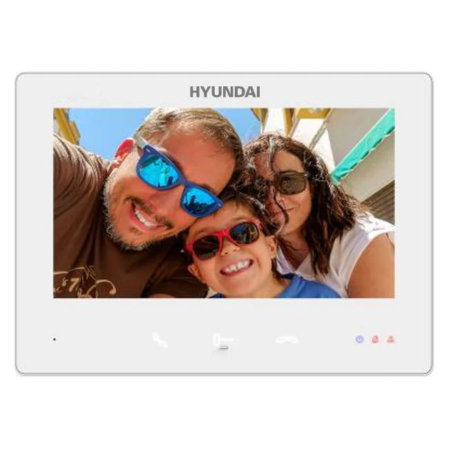 Monitor Interno A 2 Fili Hyundai Hyu-1072 Videocitofonia Sorveglianza Sicurezza
