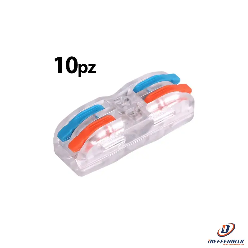 Morsetto Doppio A 2 Vie 1-4 Mmq Conf. 10 Pz - Cav Clt2/2C