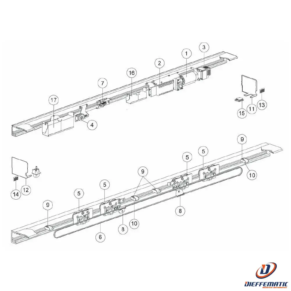 Motoriduttore Con Puleggia Valor N-t Ditec Entrematic 6z32aot Ricambio Originale