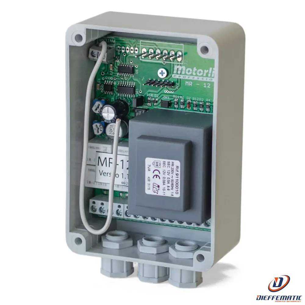 Motorline Mr12 Ricevitore Multifunzione Con Box Per Apertura Porte Pedonali