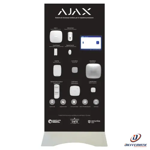 Nacional Aj-Btotem2-W-It Espositore Demo Display Stand