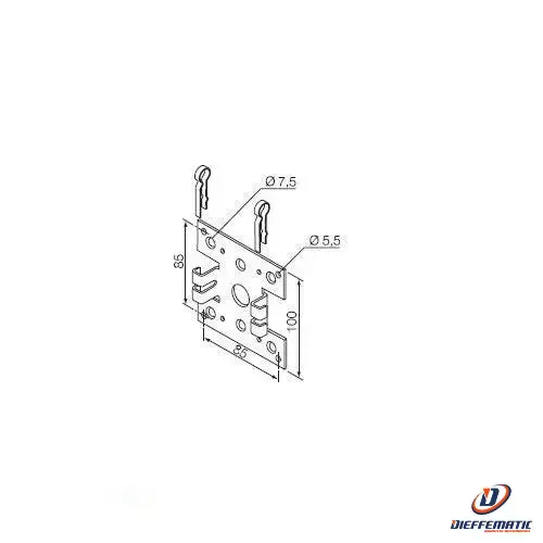 Nice 525.10029 Supporto Universale Per Neo Large Ø 58mm Senza Manovra Soccorso