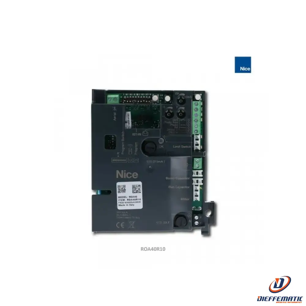 Nice Roa40 Sproa40R10 Centrale Di Comando Originale Per Automazione Rox600