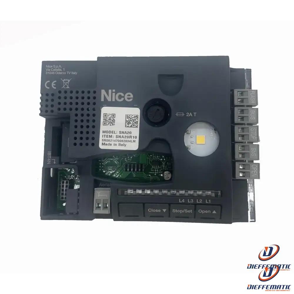 Nice Sna20r10 Ricambio Scheda Comando Spin2xkce Originale Automazione Garanzia