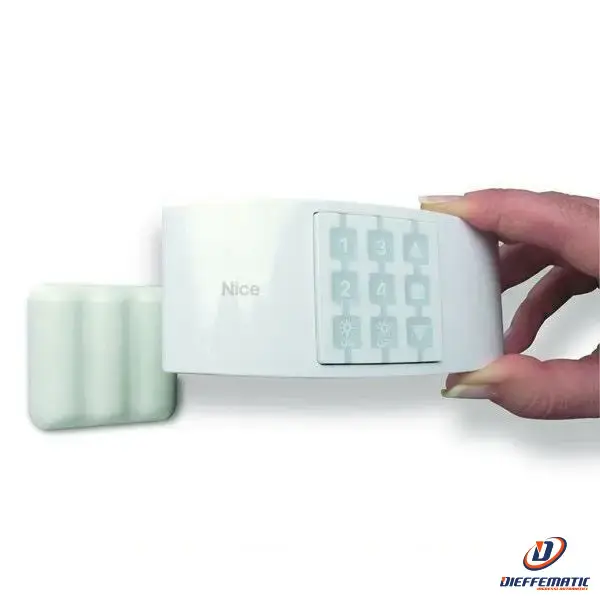 Nice Wax Supporto Tavolo Plastica Bianca + Gomma Ice Blue Ondo X Comandi Niceway
