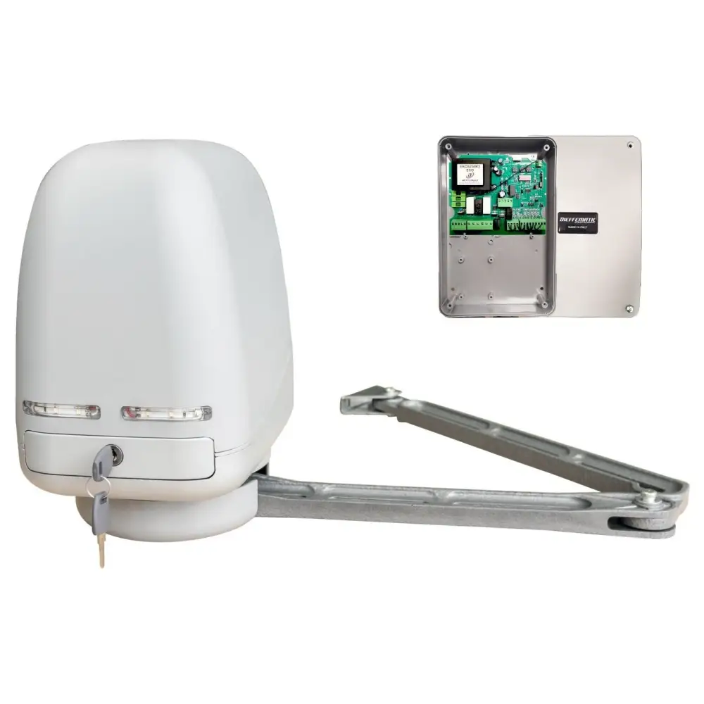 Operatore A Braccio Articolato Snodato Artic Con Quadro Cancello Battente 230V