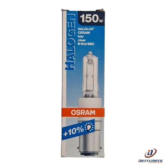 Osram Halogen 150W Halolux Ceram Klar Clear B15D/Sbc Originale