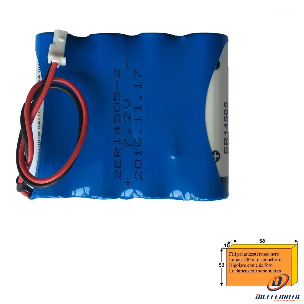 Pile In Batteria Serie Parallelo Litio 7,2 V 5,4 Ah Securvera Sv-Psepblerhe