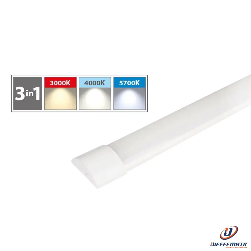 Plafoniera Led 120 Cm - 36W - 4052 Lm -3Cct - Ip20 -Ac 175-265V Box Rba120X