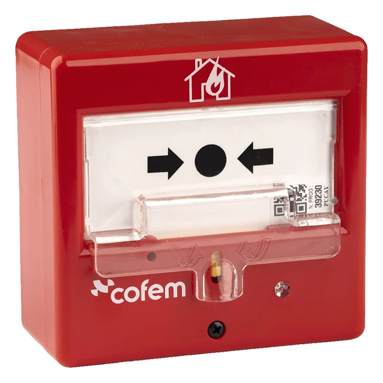 Pulsante Manuale Di Allarme Riarmabile Microprocessato Analogico Cofem Pucay