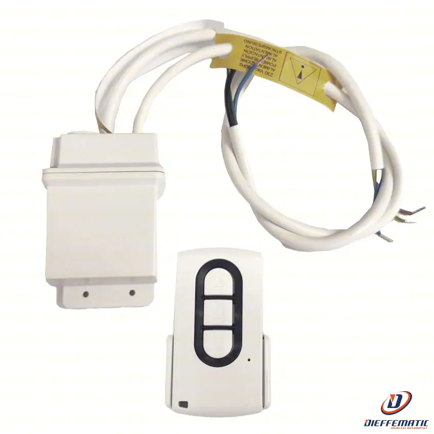 Quadro Di Comando 433Mhz Per Tapparelle Tende Da Sole + Telecomando Rolling Code