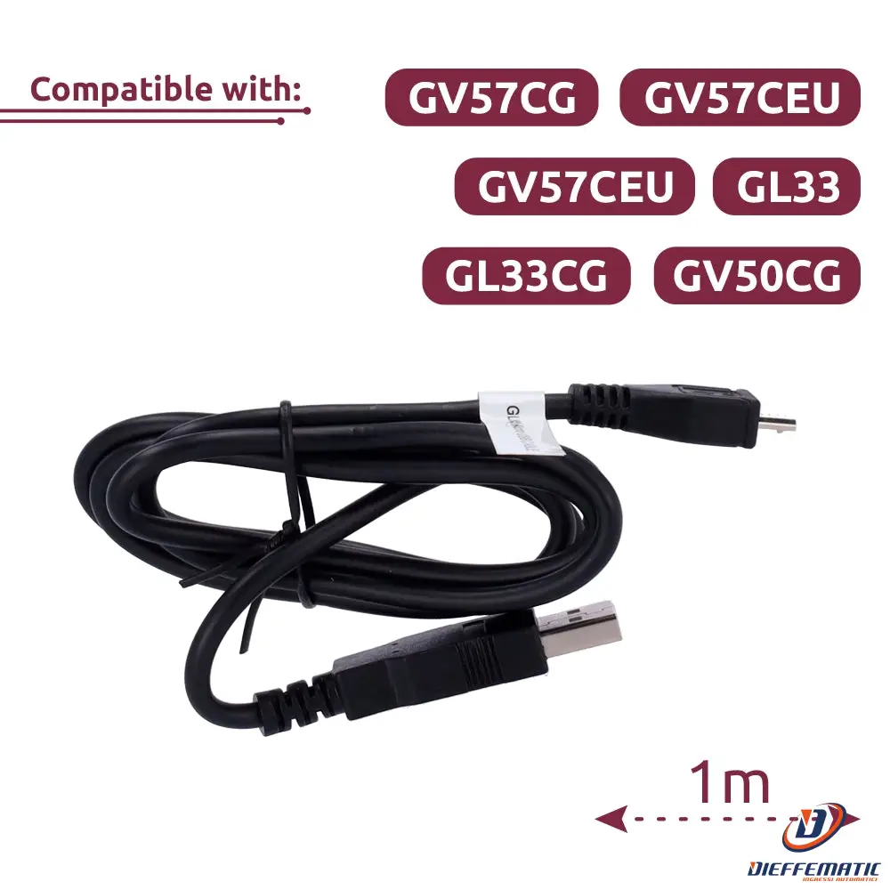 Queclink QL-MICRO-USB-CABLE-100CM-BLACK-RO Cavo micro USB 100CM