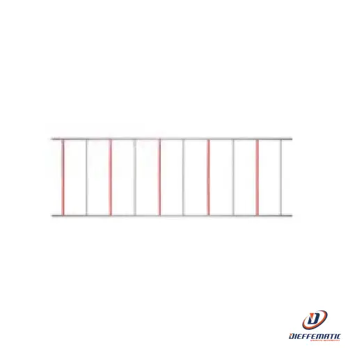 Rastrelliera In Alluminio Bianco/Rosso 2M Benincà Ve.Rast Color 967204062 Nuovo