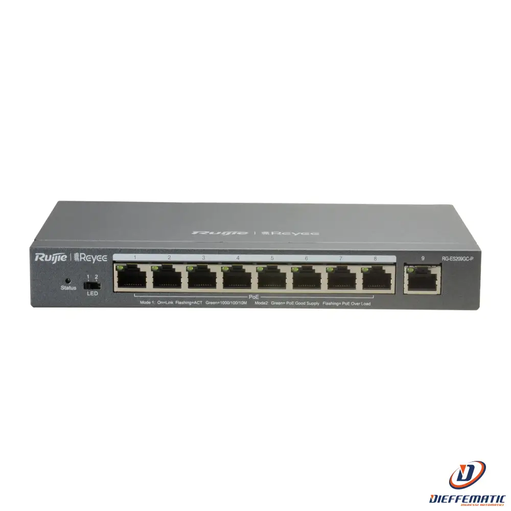 Reyee RG-ES209GC-P Switch PoE Cloud Managed