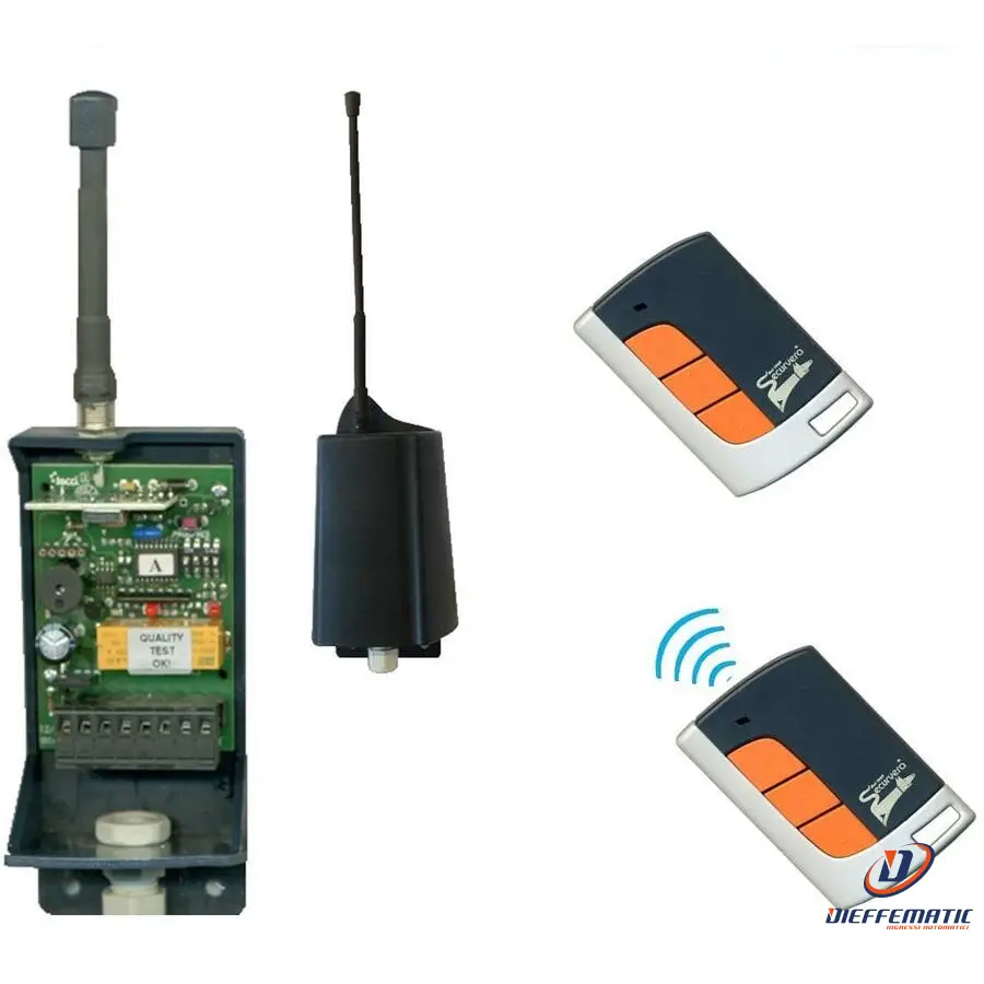 Ricevente Bicanale 433,92 12/24 V Fisso O Rolling Code Securvera Sv-Cr1Rcfr2Rb