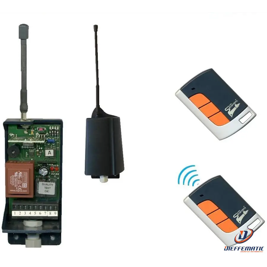 Ricevente Bicanale 433,92 220 V Fisso O Rolling Code Securvera Sv-Cr2C2Rccfa