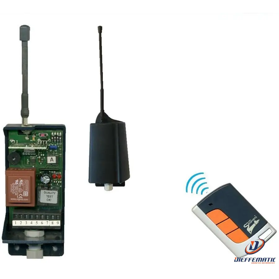 Ricevente Bicanale 433,92 220 V Fisso O Rolling Code Securvera Sv-Cr2Rc2Ccfb