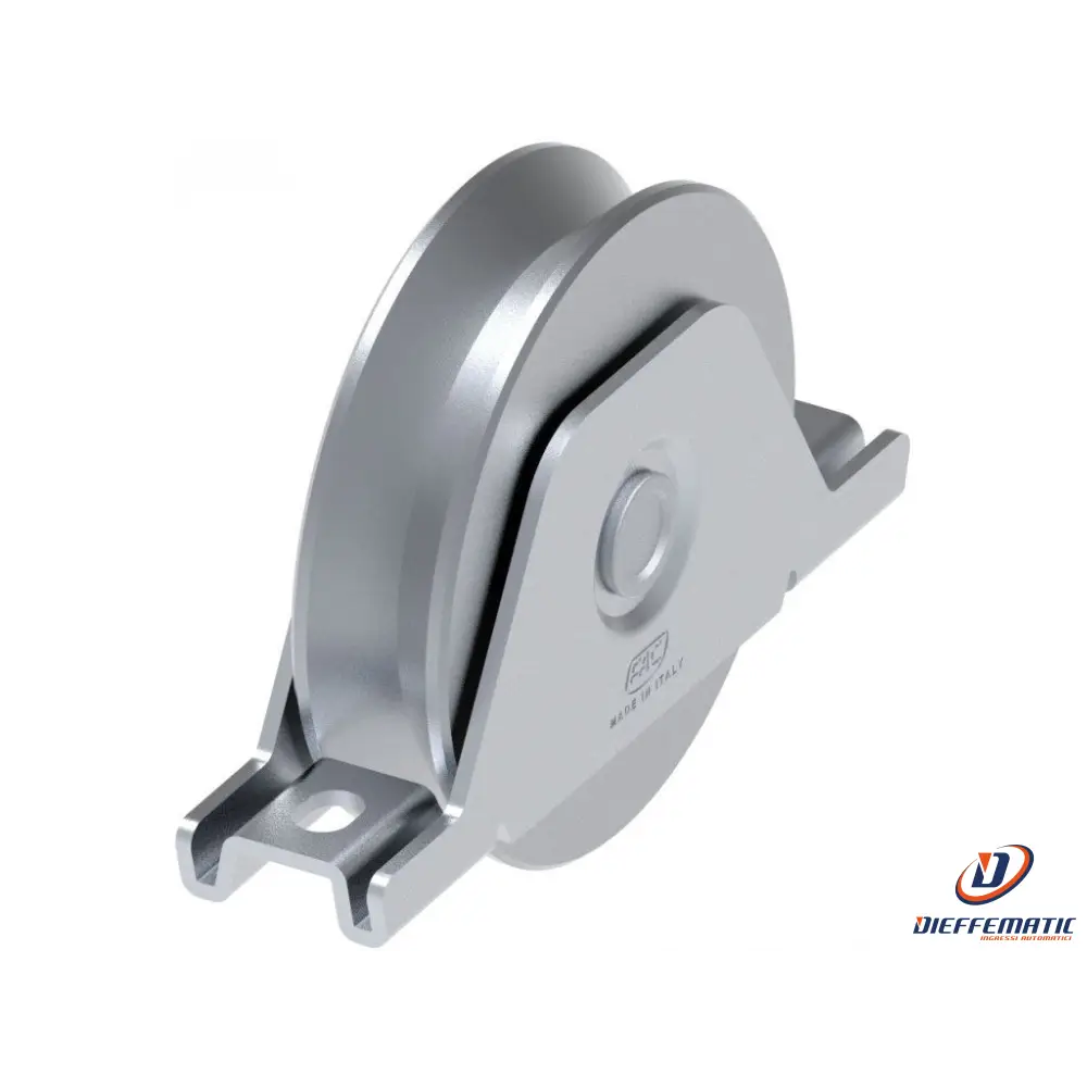Ruota D.100 Gola A V Supporto Interno Stampato 1 Cuscinetto Fac Va1104.100 Nuovo