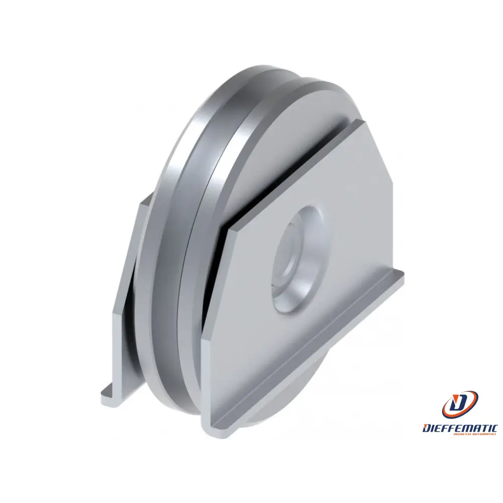 Ruota D.120 A U Piastre A Saldare 2 Cuscinetti Fac 497.120 Va1208.120.2 Garanzia