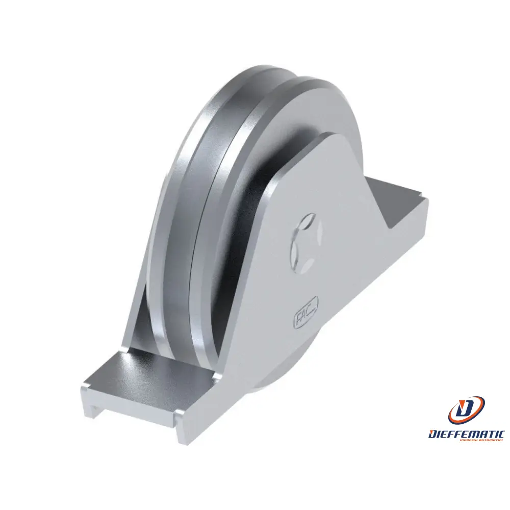 Ruota D.120 Gola U Con Supporto Interno Fac 209 Va1203.120.2 Automazione Nuovo