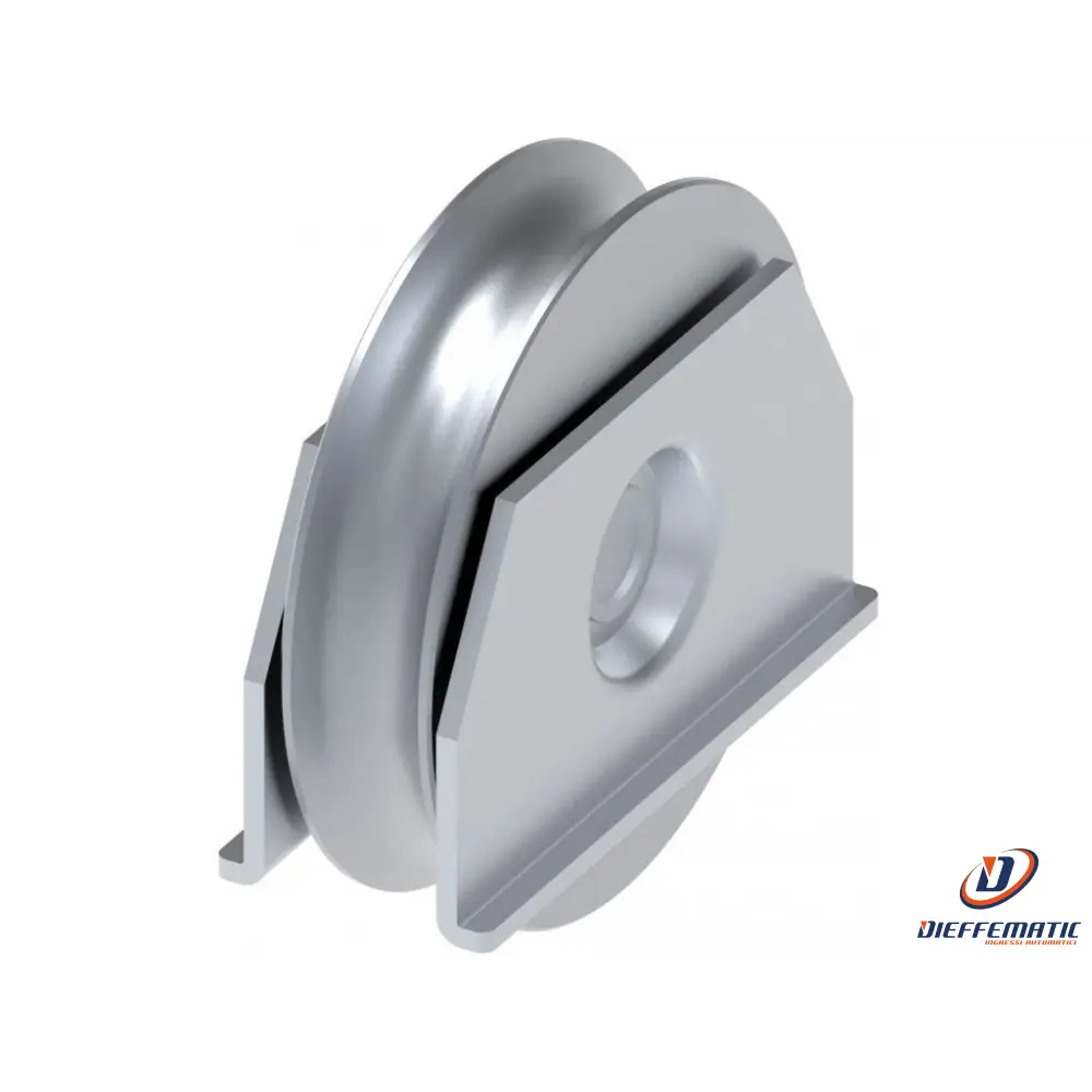 Ruota D.75 Gola Tonda 16Mm Piastre A Saldare Fac 493.75 Va1308.075 Automazione
