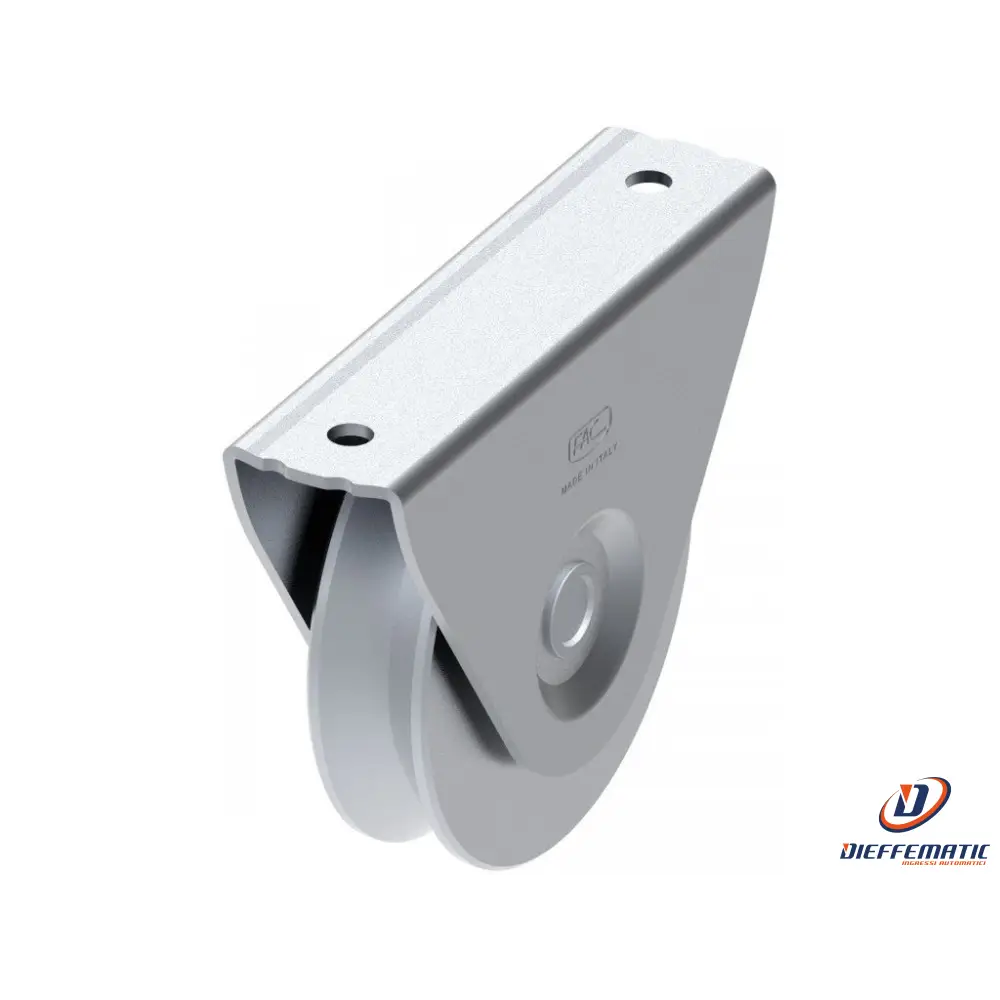 Ruota D.90 Gola A V Con Supporto Esterno Fac Va1107.090 Automazione Automatismi