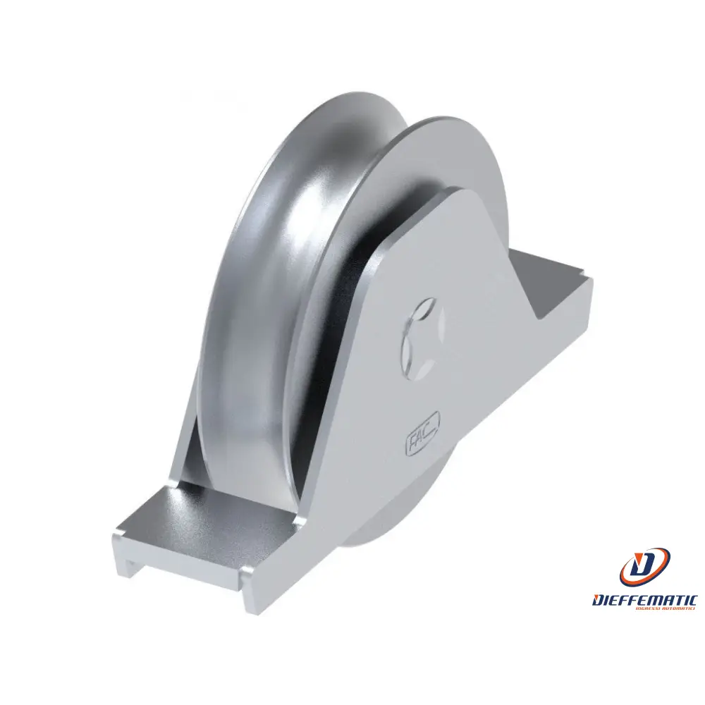 Ruota Inox D.90 Gola Tonda 20Mm Supporto Interno Fac 1107/20 Va1403.090.I Nuovo
