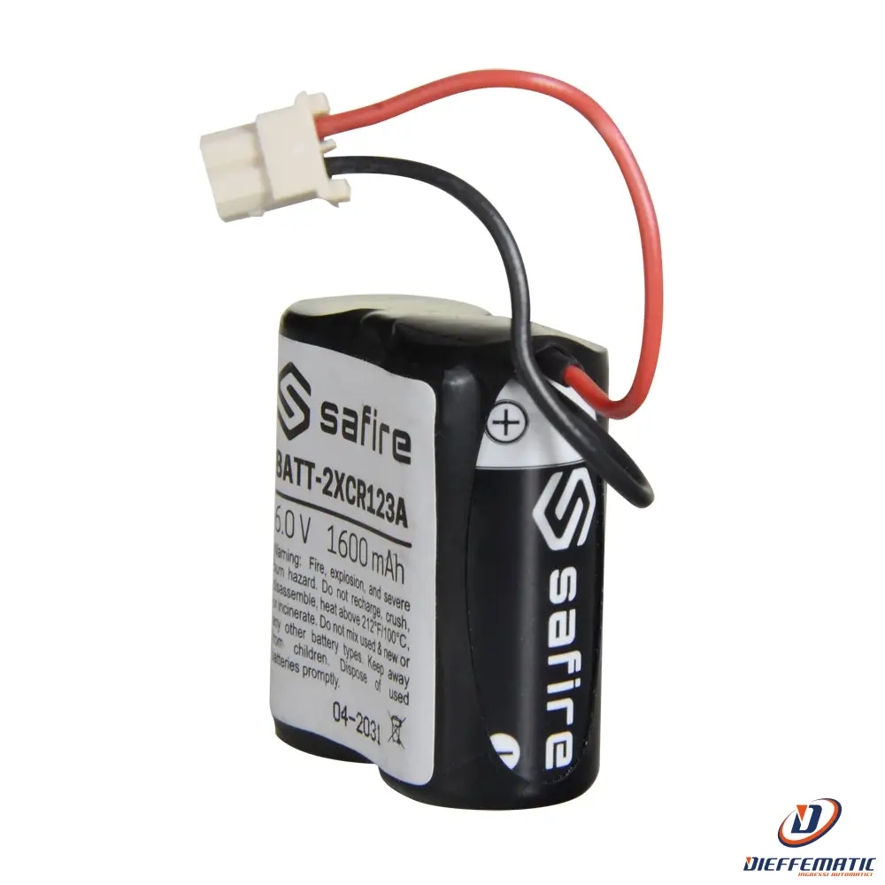 Safire Batt-2Xcr123A Pila Al Litio Non Ricaricabile Cr123A / Cr17345 / 5018Lc