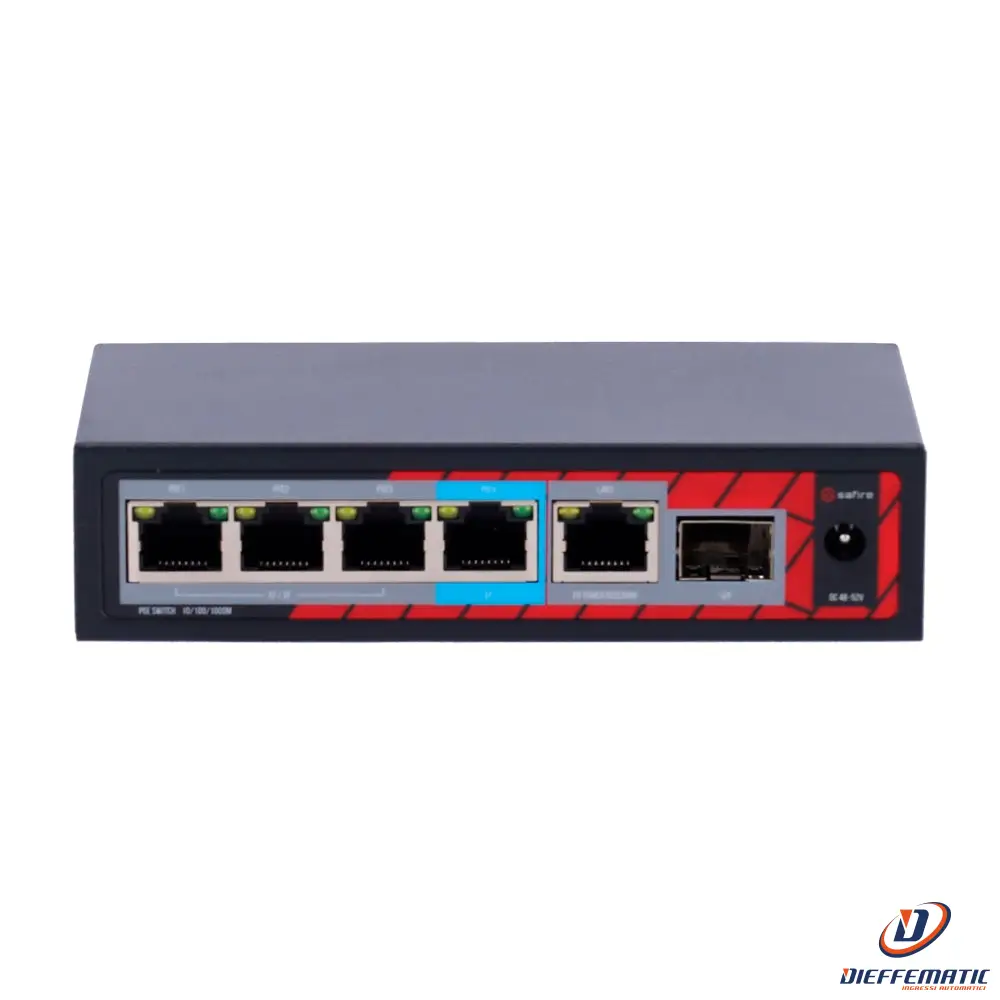 Safire SF-POE-EXT0604-GF-60 Indoor POE extender Switch