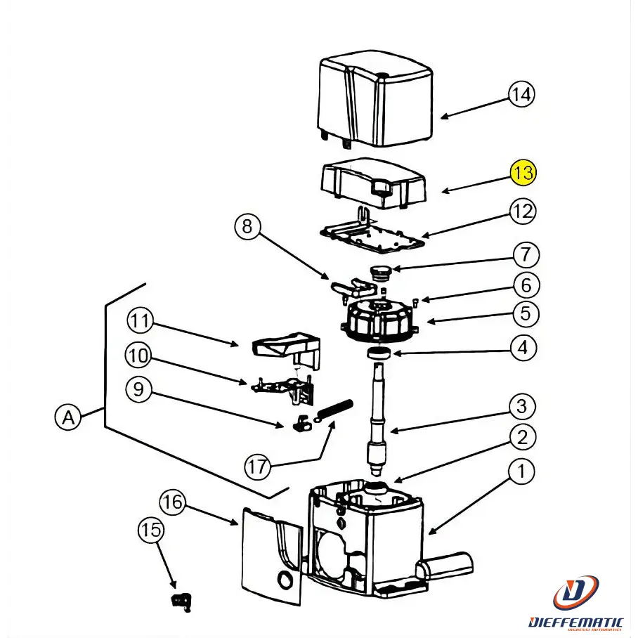 Sc57 Coperchio Supporto Quadro At Plus Kv20 Ricambio