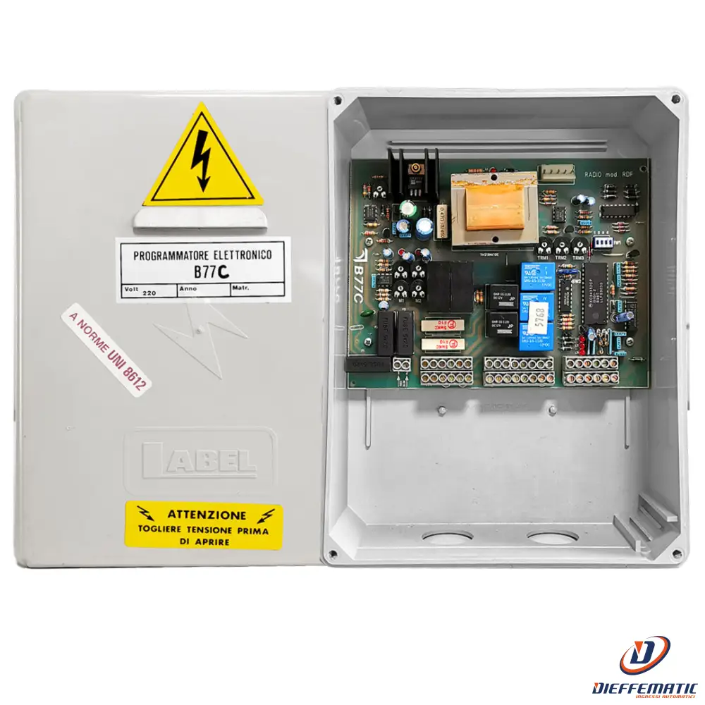 Scheda Centralina B77 C Elettronica Economica 12V 2 Ante Label Rimanenza