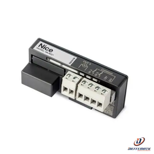 Scheda Di Espansione Plug-In 1 Output 2 Input Nice Mlae21 Automazione Originale