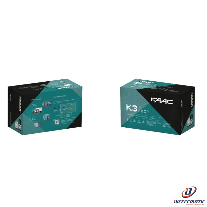Starter Kit Per Il Controllo Accessi Faac K3 Kit 104110 Automazione Automatismi