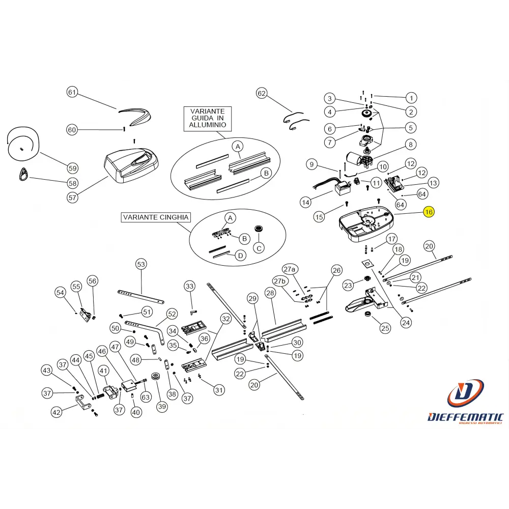 Stp021 Base Motore Utile Uniko Ricambio