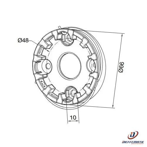 Supporto Compatto In Alluminio Nice 625.10010/A Automazione Automatismi Garanzia