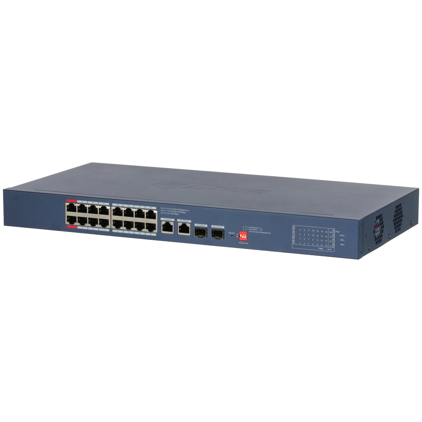 Switch Cloud Managed 20 Porte Gigabit (16 Poe <190 W) Dahua Cs4220-16Gt-190