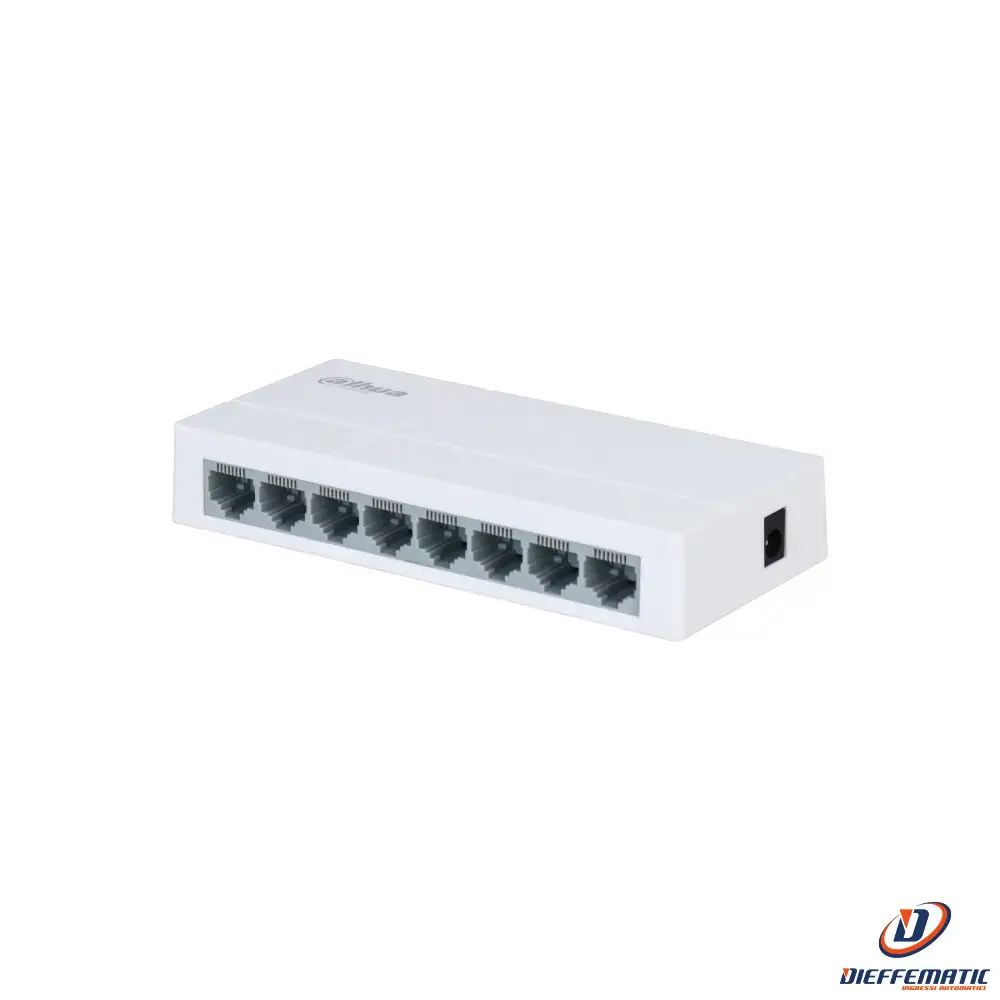Switch Layer 2 Unmanaged 8 Porte Dahua Pfs3008-8et-l-v2 Sorveglianza Sicurezza