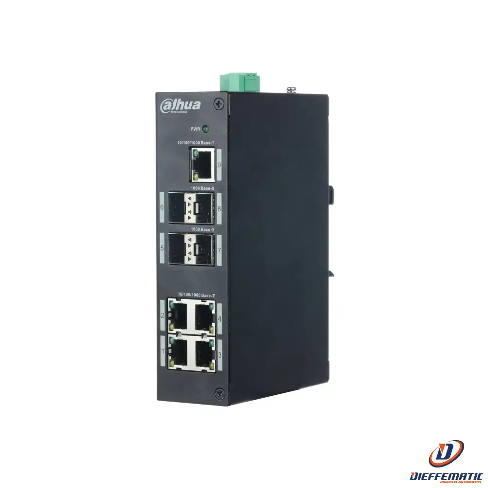 Switch Layer 2 Unmanaged 9 Porte Dahua Pfs3409-4gt-v2 Sorveglianza Sicurezza