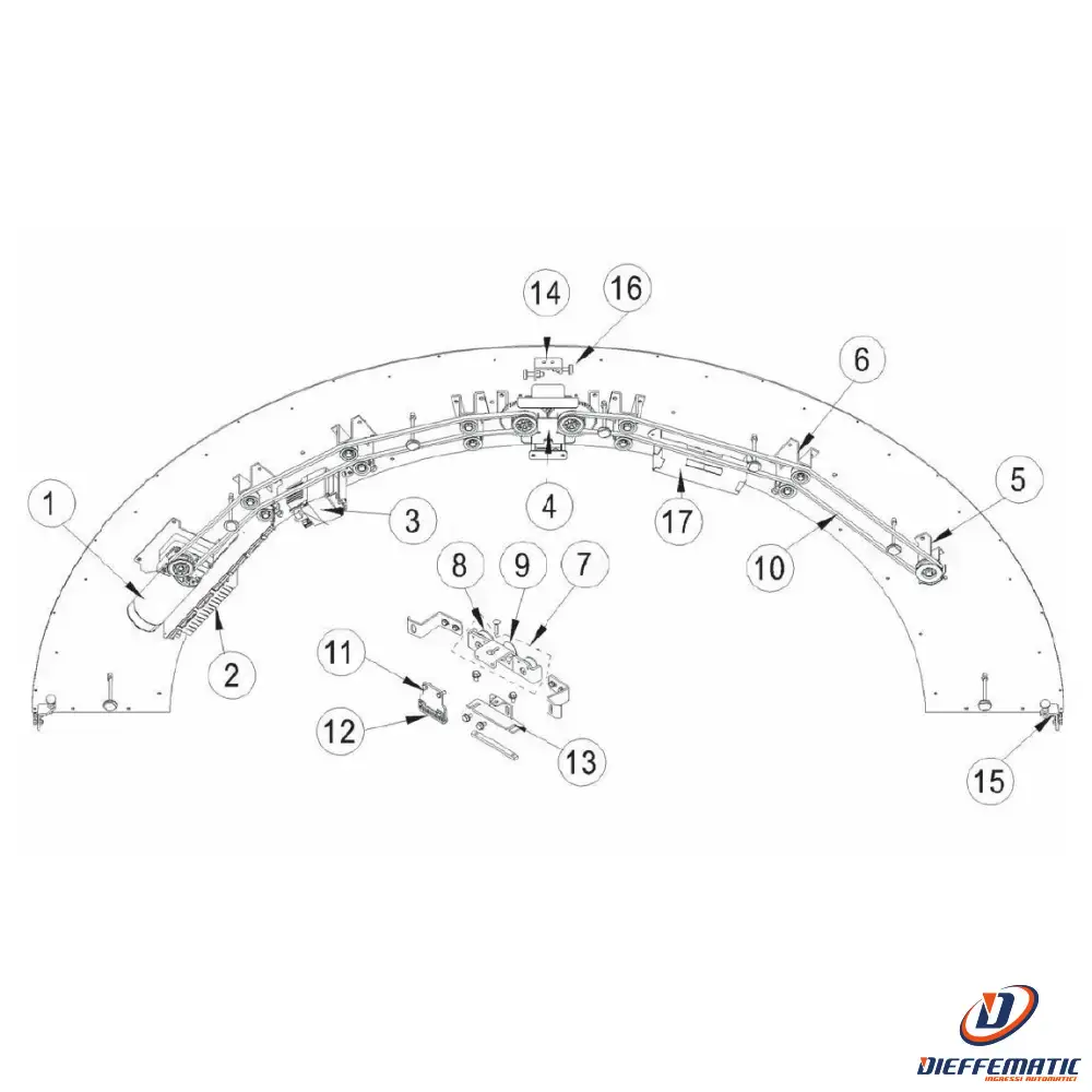 Tappo Di Battuta Kit 2pz Volo Ditec Entrematic 6r467 Ricambio Originale Porta