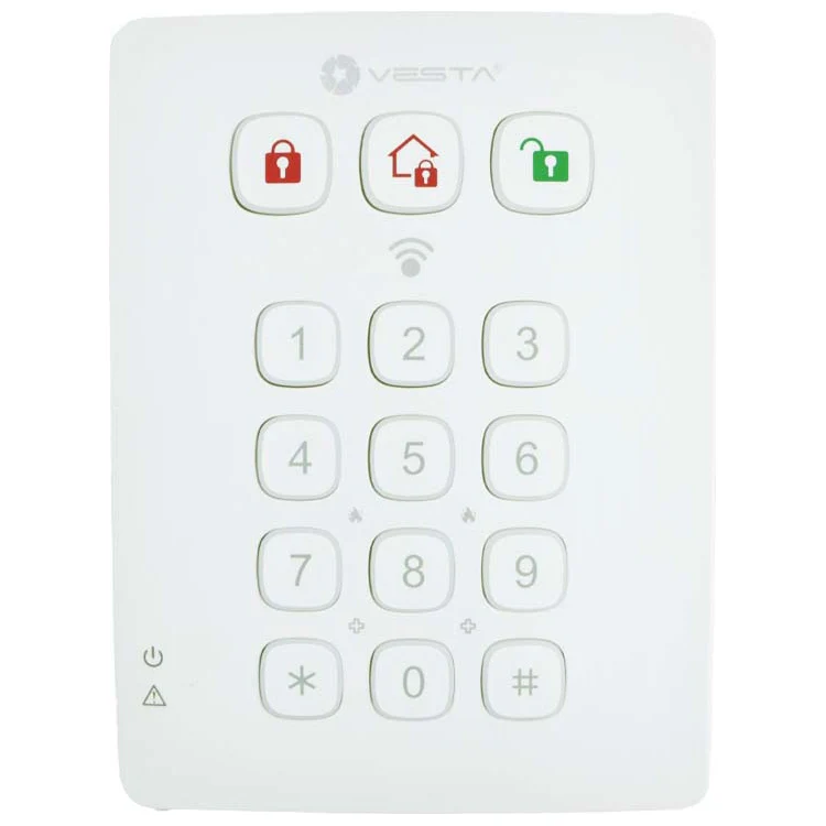 Tastiera Via Radio Con Bluetooth Vesta Kpt-39N-Ble-F1-868 W/O Tag Antintrusione