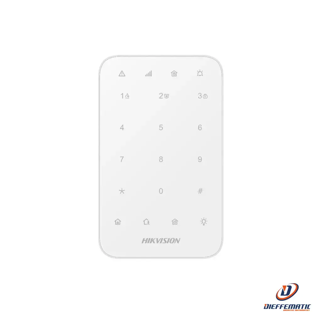 Tastiera Led Via Radio Ax Pro Hikvision Ds-Pk1-E-We Antintrusione Sicurezza