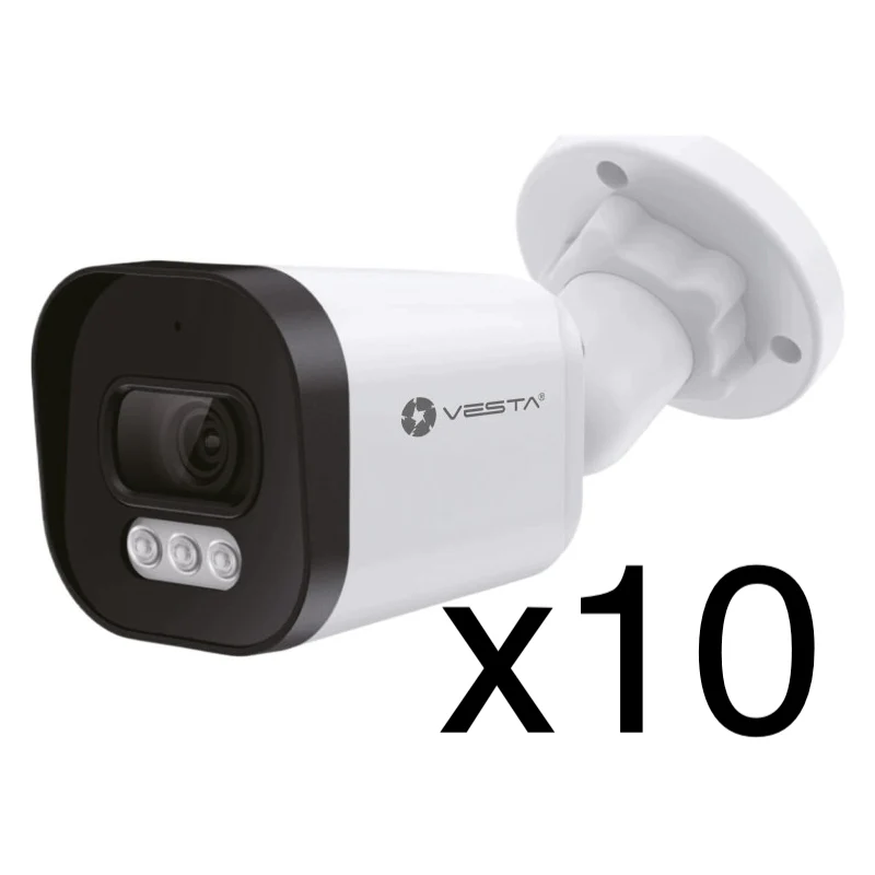 Telecamera Ip Dual Light Eco Da 4Mp Per Esterno Vesta Ipc-B14-E-Pack10 Sicurezza