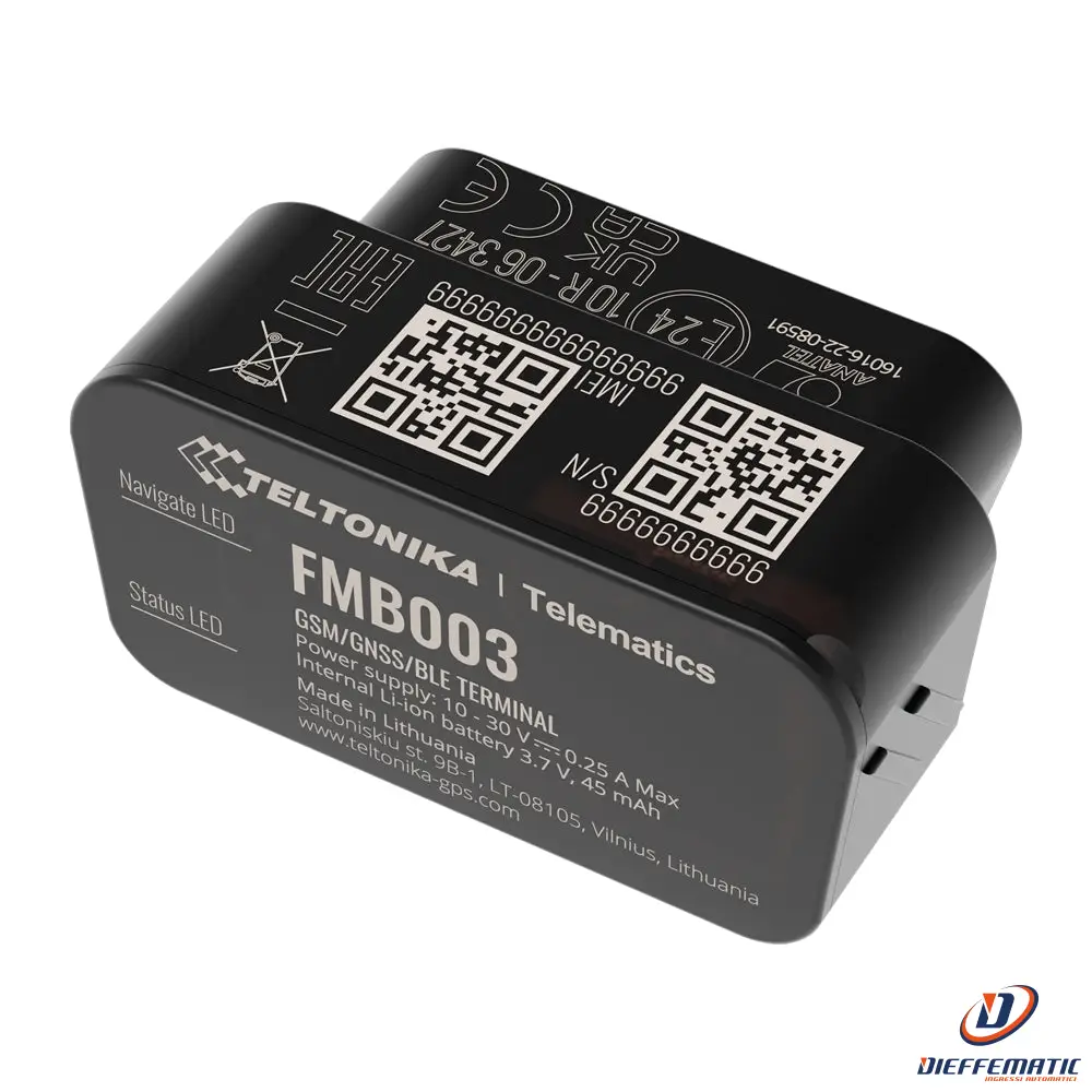 Teltonika TK-FMB003 Tracker Plug & Play per veicoli