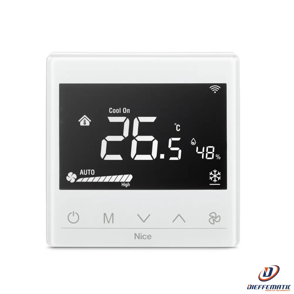 Termostato Fan Coil Con 2 Tubi 868,4 Mhz Nice Fan2-Control Home Originale Nuovo