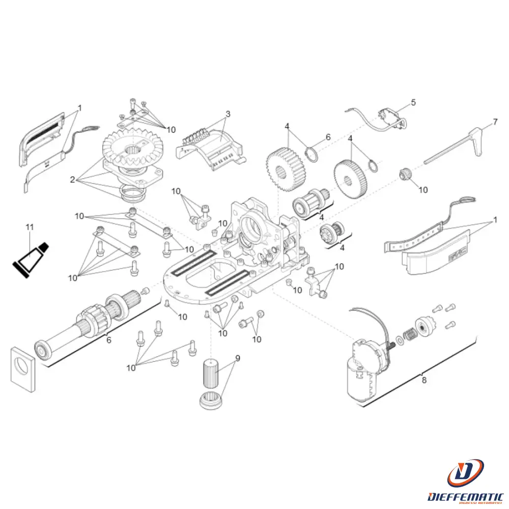 Tubetto Grasso S2500I (20 G) Faac 63003385 Ricambio Originale Automazione Nuovo