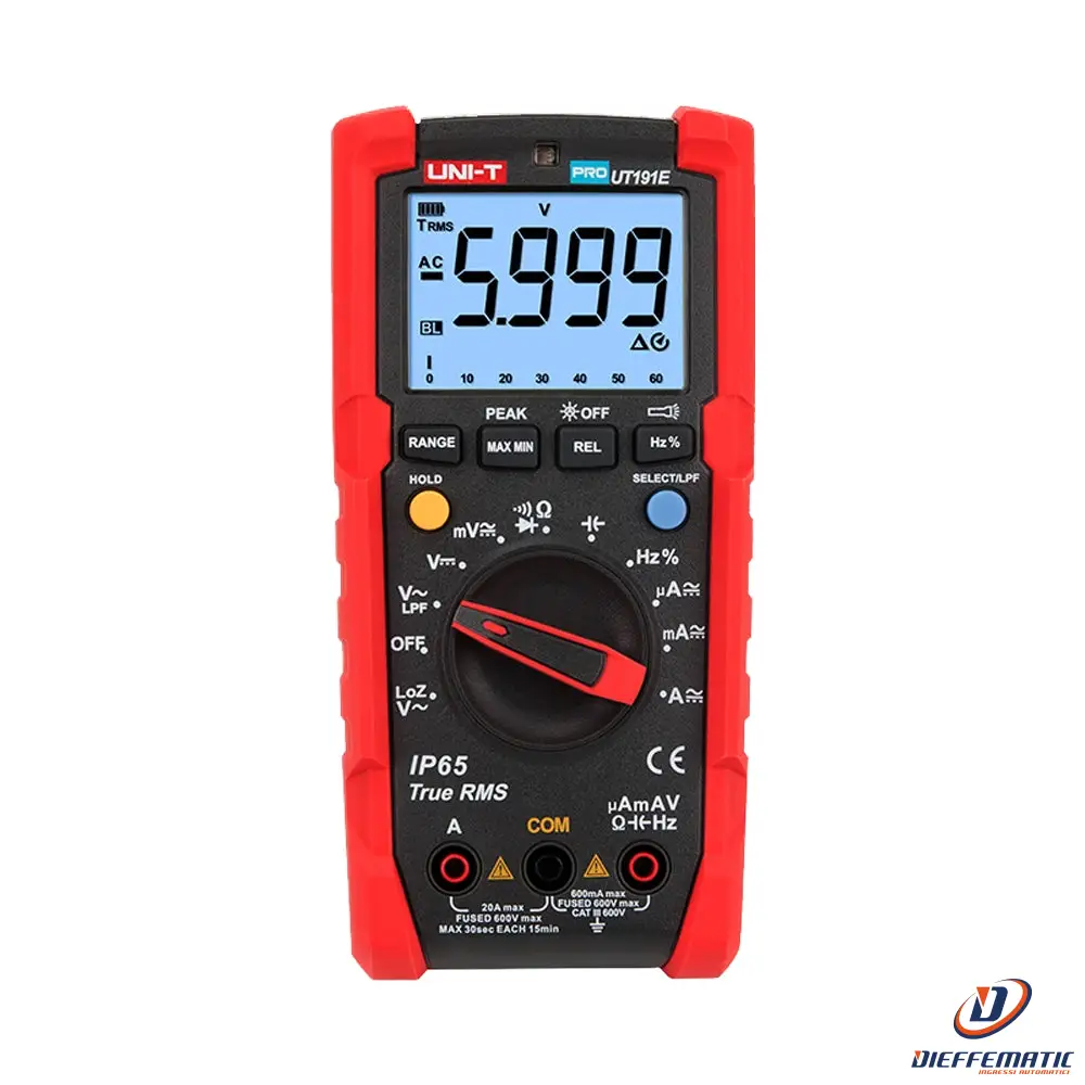 Uni-trend UT191E Multimetro digitale Industriale True RMS